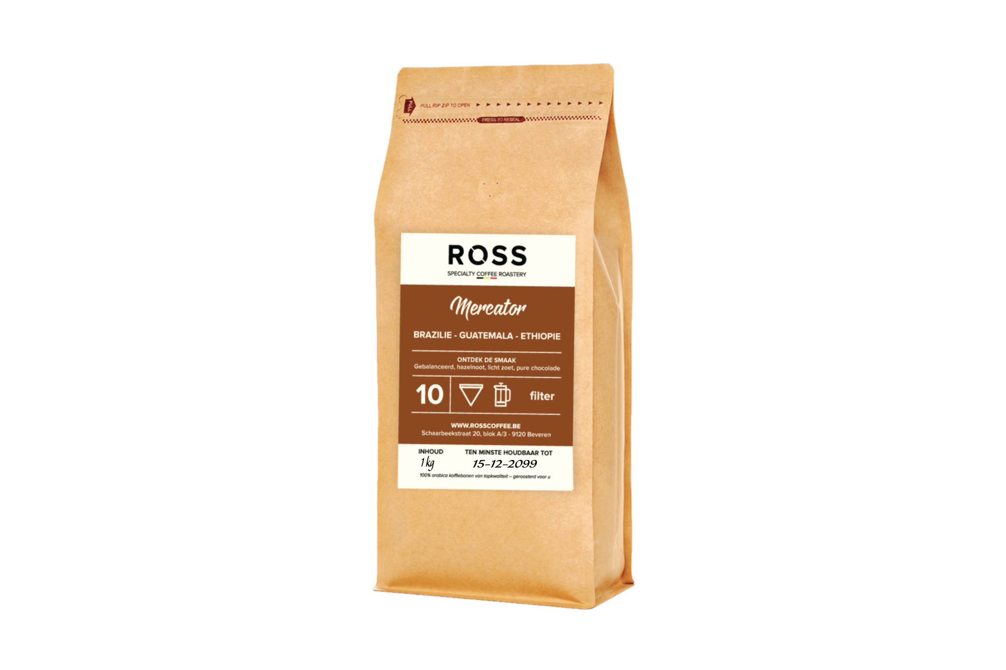 Mercator specialty coffee blend – zacht en gebalanceerd – ROSS Coffee 1kg