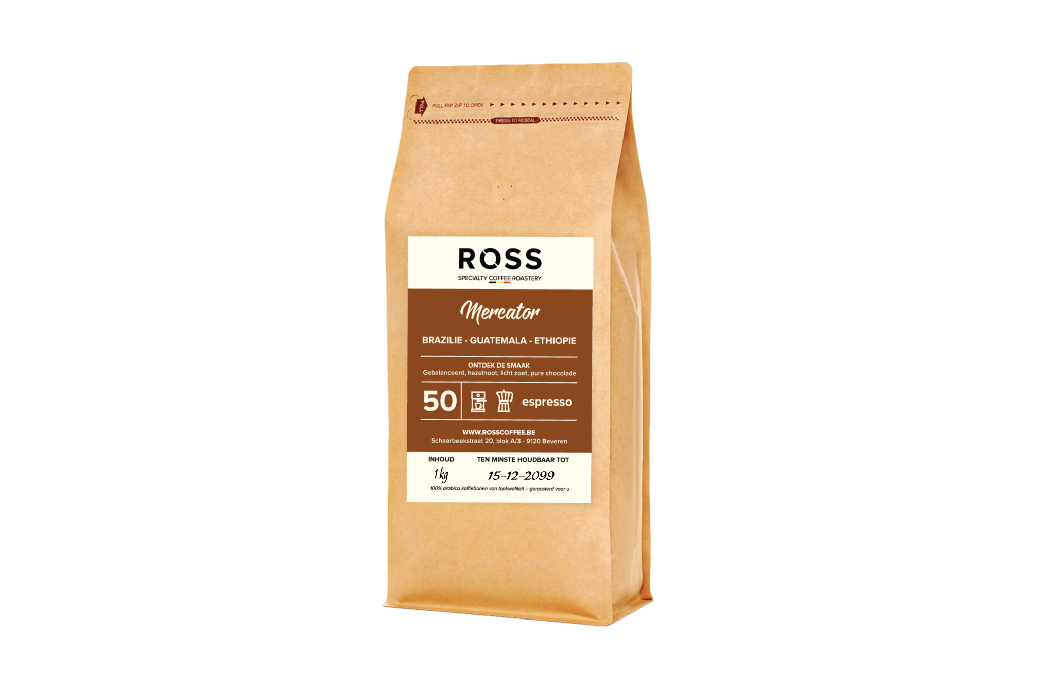 Mercator specialty coffee blend – zacht en gebalanceerd – ROSS Coffee 1kg