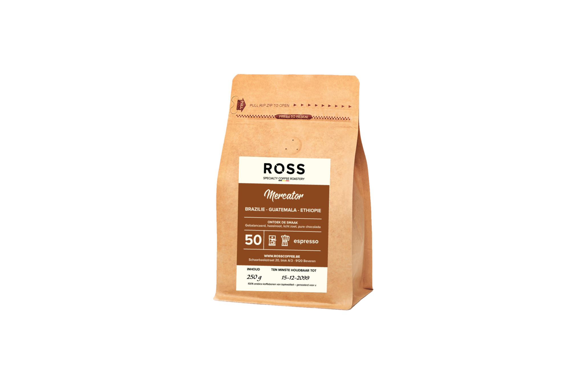 Mercator specialty coffee blend – zacht en gebalanceerd – ROSS Coffee 250g