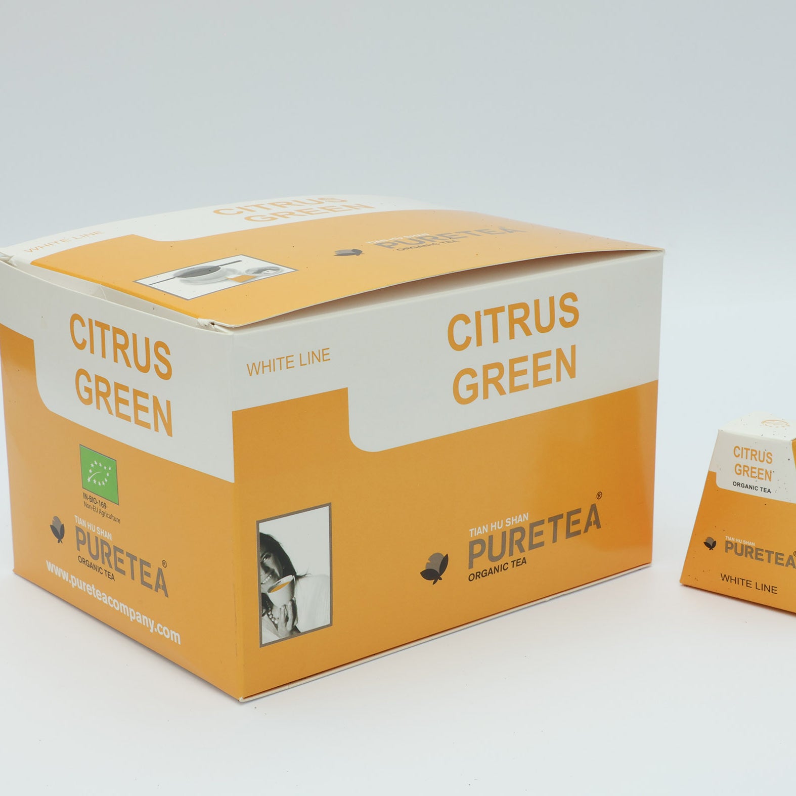 Verfrissende groene thee met citrustoets.