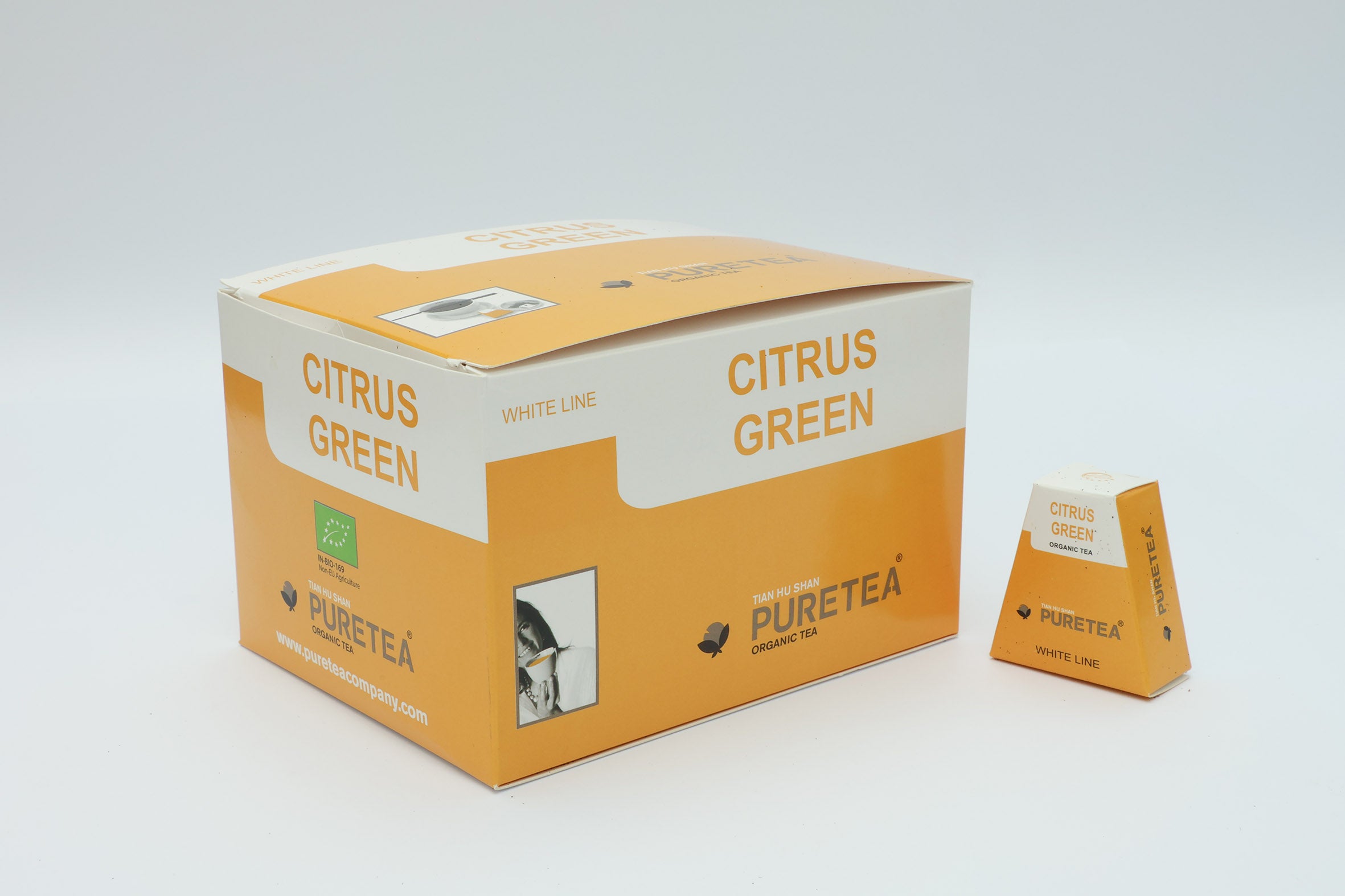 Verfrissende groene thee met citrustoets.