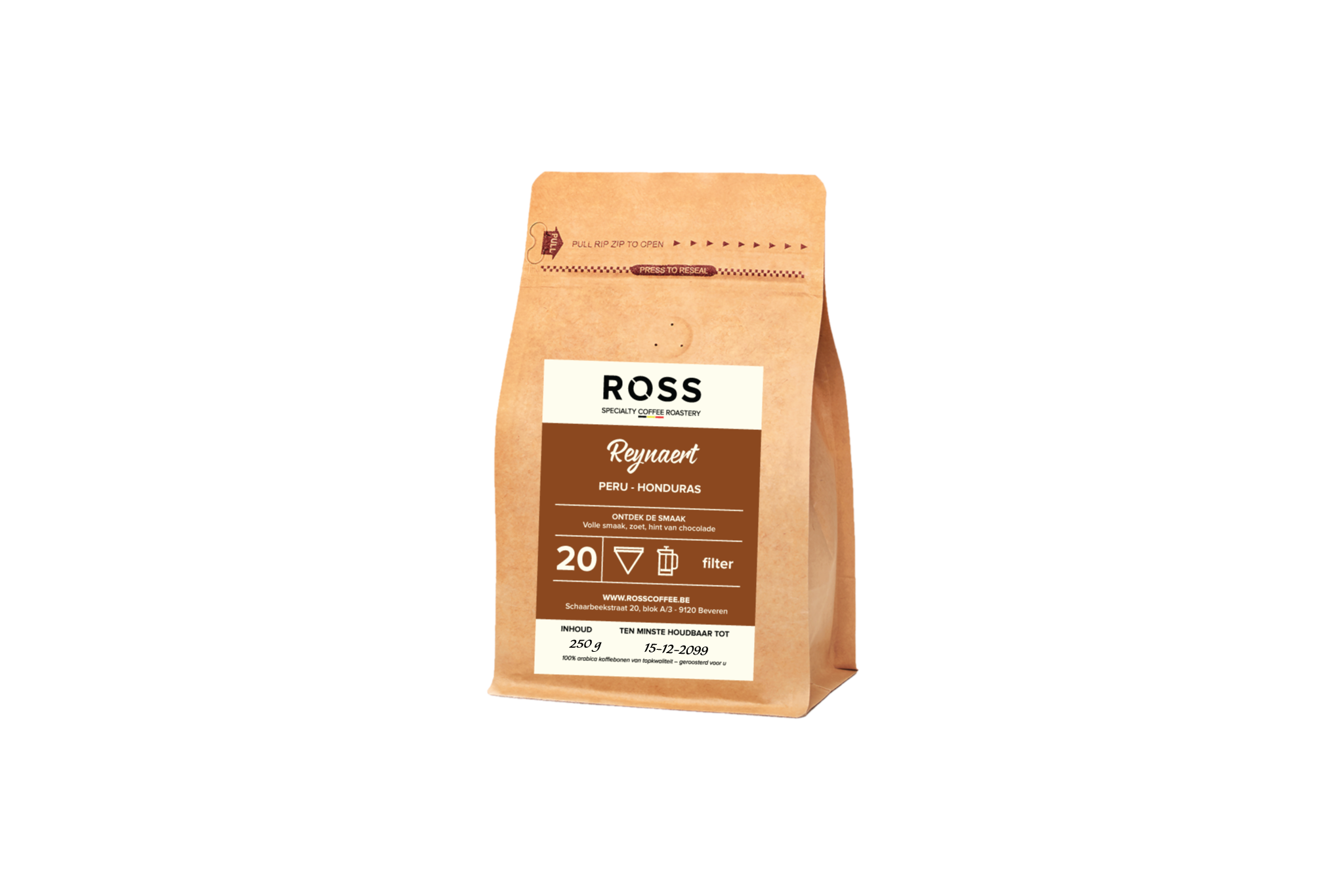 Reynaert coffee blend – volle body, fruitig en chocolade, 250g