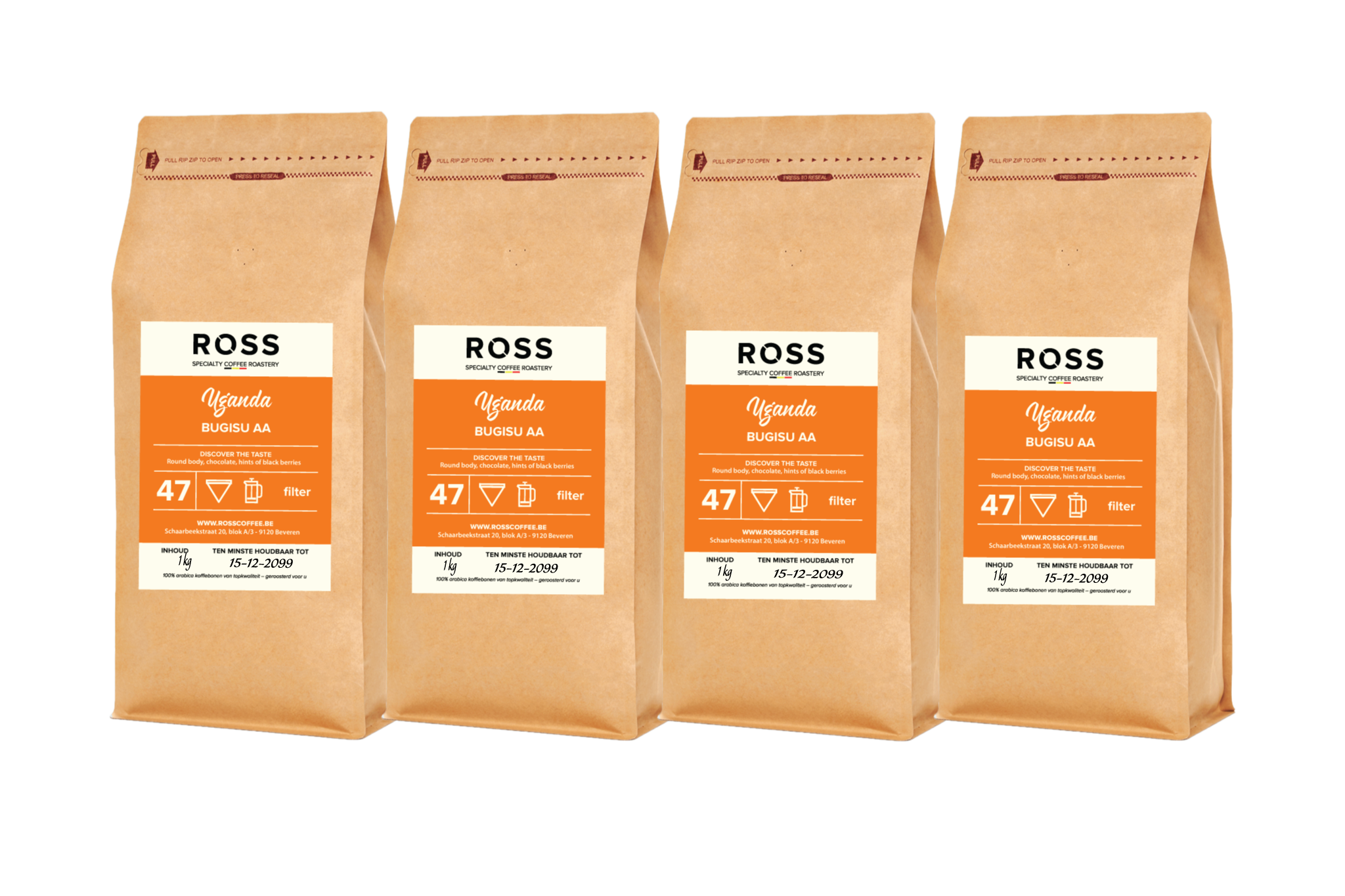 UGANDA BUGISU AA Filter 4x 1 kg