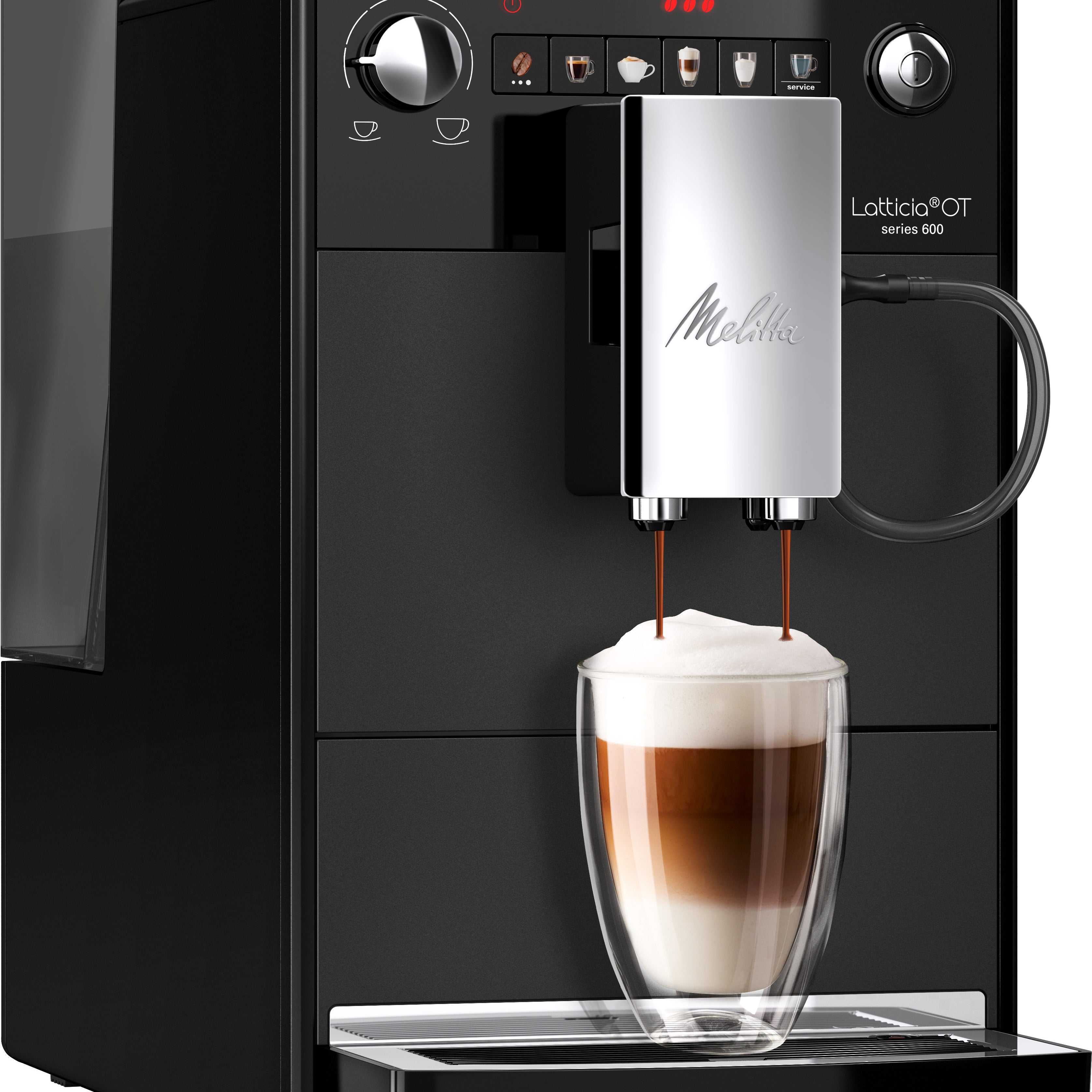 melitta- Latticia_OT_frosted_black -volautomatische_koffiemachine_links | ROSS