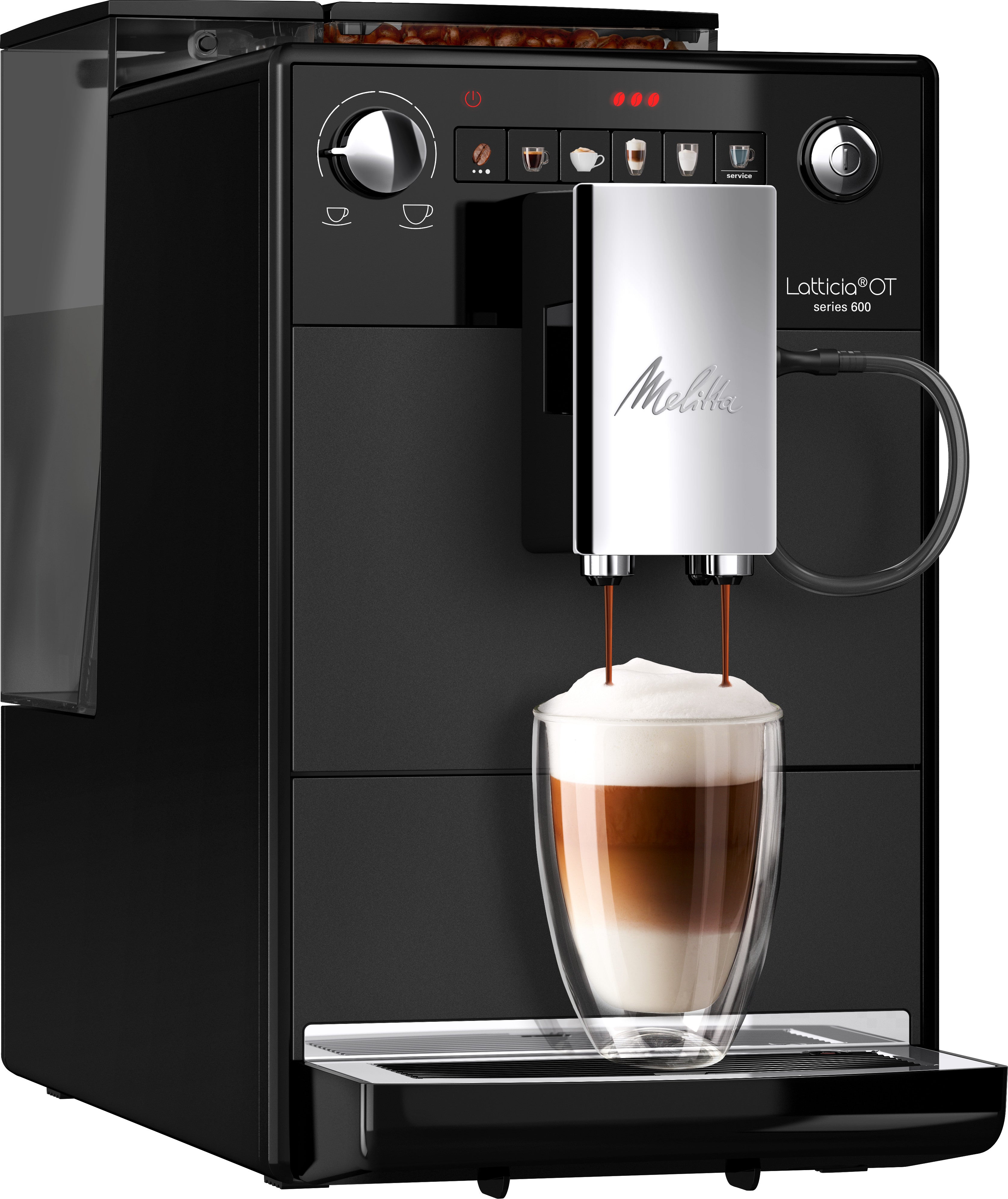 melitta- Latticia_OT_frosted_black -volautomatische_koffiemachine_links | ROSS