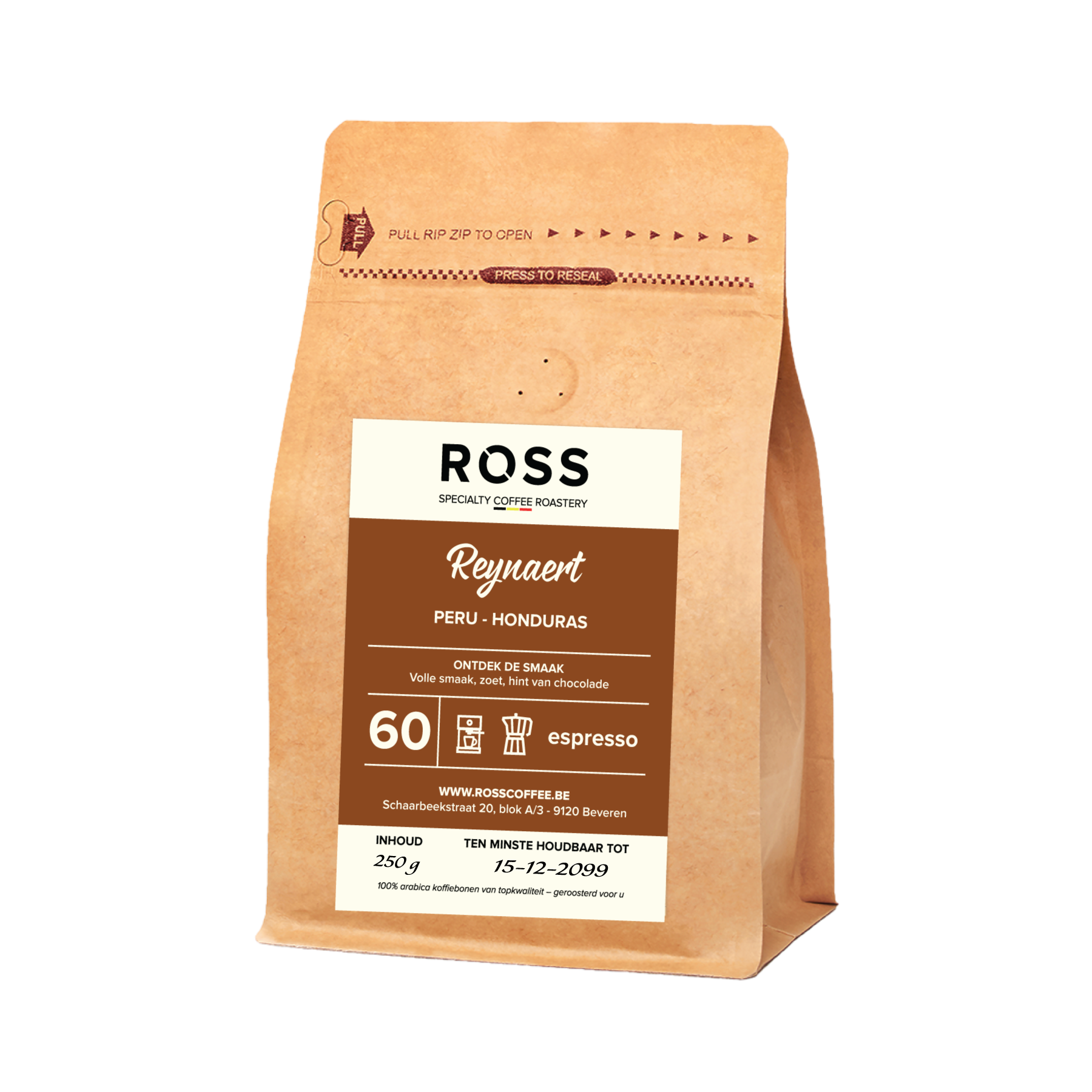 Reynaert coffee blend – volle body, fruitig en chocolade, 250g