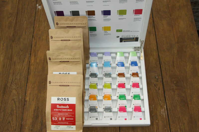 Sjiek ROSS Coffee en Pure Tea (36) cadeaupakket - ROSS COFFEE & SPECIALTIES