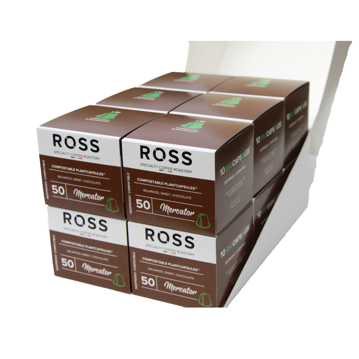 120 Nespresso® BIOCAPSULES® – 100% Arabica Koffiecapsules | ROSS Coffee ...